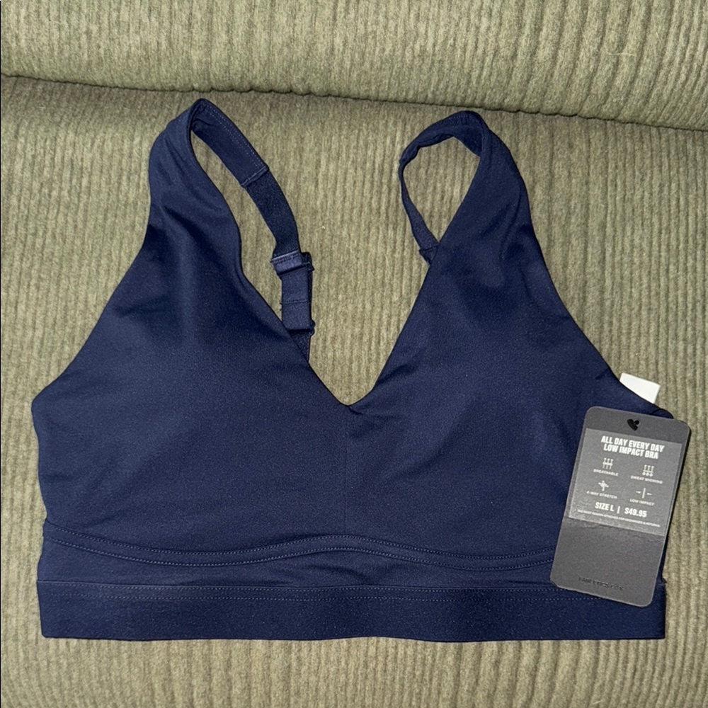 NWT Fabletics  Navy Sports Bra
